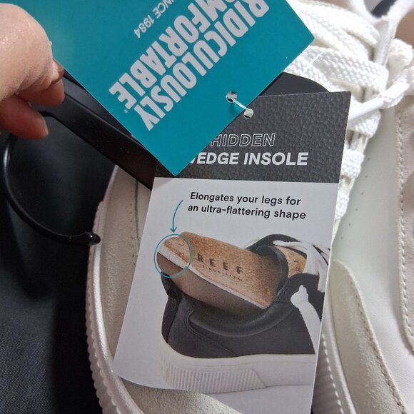 REEF LAY DAY SEAS Women’s White/Black Lese Size 8.5 CJ5181 New in Box - Picture 8 of 8